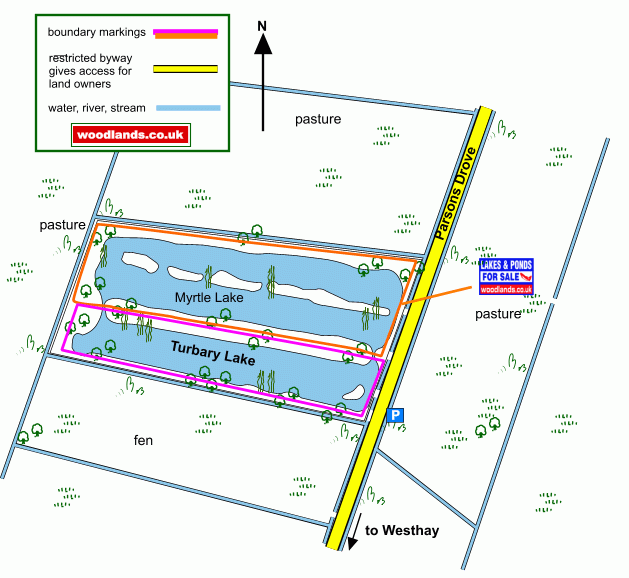 Myrtle Lake map