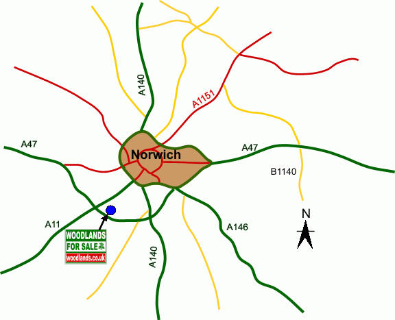 Abbotts Wood and Meadow - SOLD map