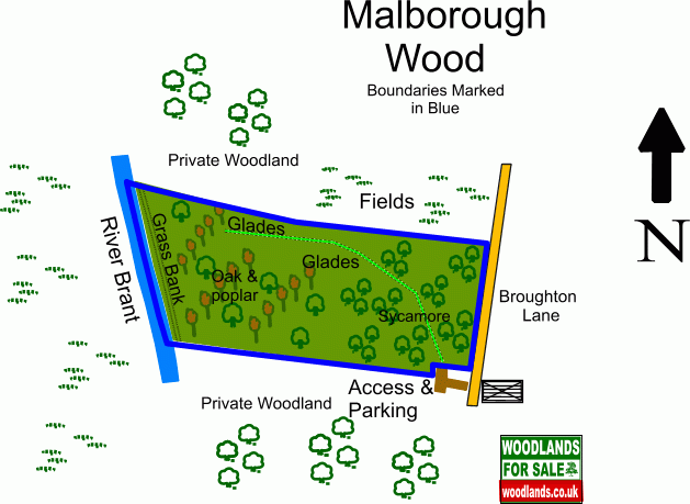 Malborough Wood map