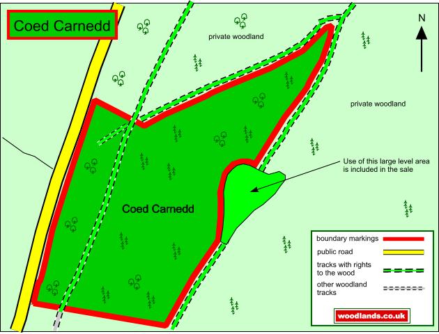 Coed Carnedd map