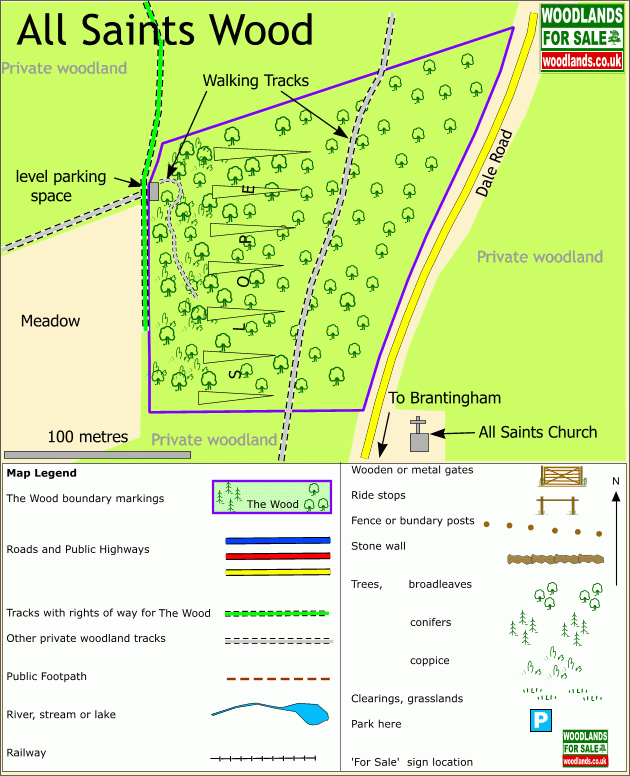 All Saints Wood map
