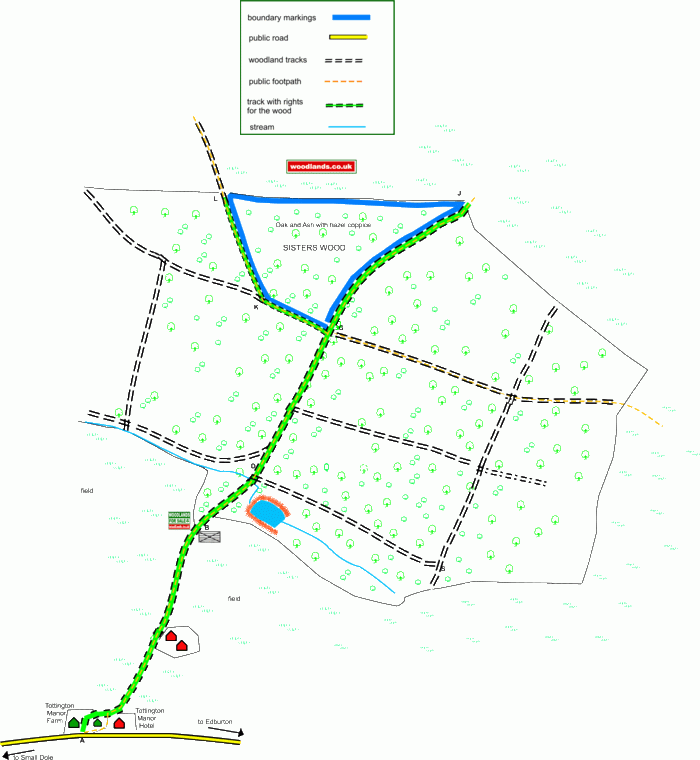 Sisters Wood map